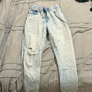Distressed jeans